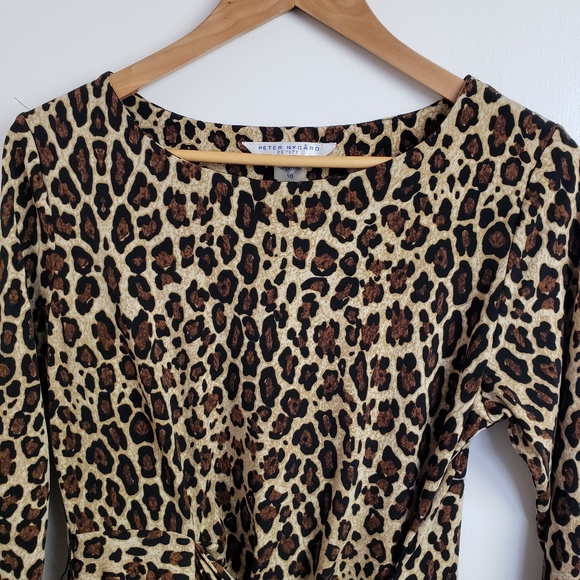 Leapoard Print Dress - Picture 1 of 7